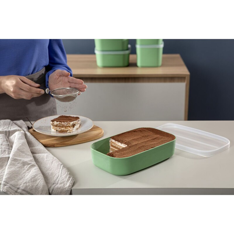 Tupper Rectangular Verde 1.7lts - 25464/021 - Tramontina Tupper Rectangular Verde 1.7lts - 25464/021 - Tramontina
