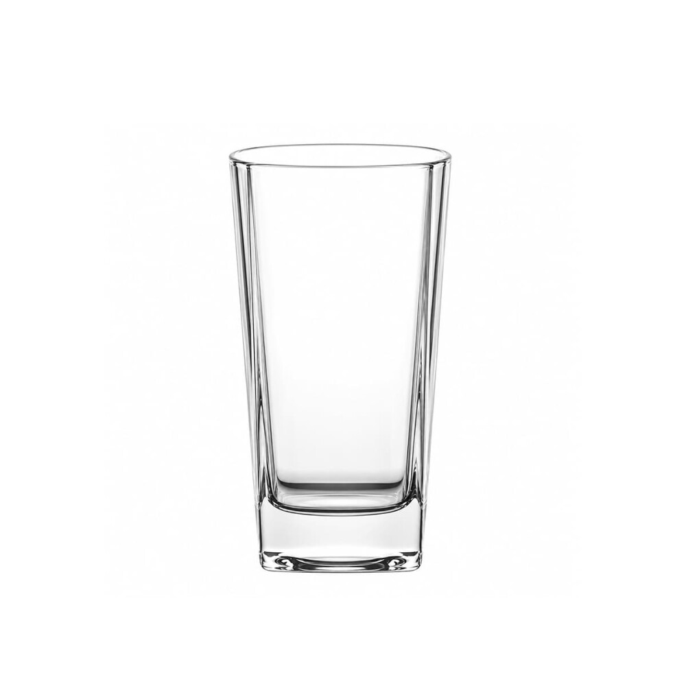 Vaso vidrio 250 ml. alto base cuadrada H 11.5 cms Vaso vidrio 250 ml. alto base cuadrada H 11.5 cms