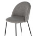 Silla Comedor ComboHome Cali Eames Acolchada Tela Premium Gris 1