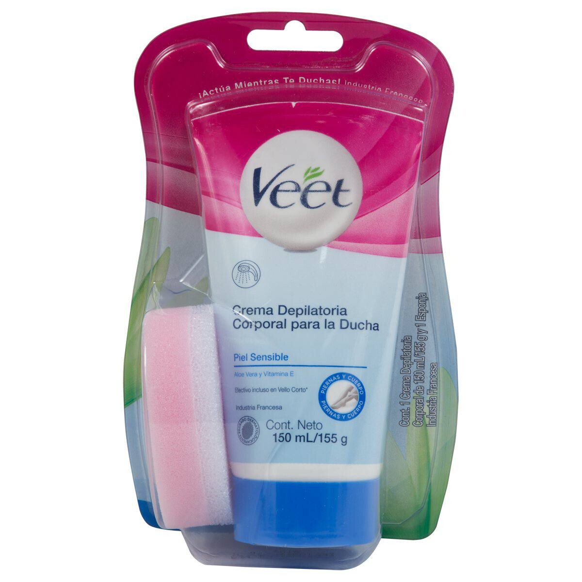 VEET CREMA DEPIL P/LA DUCHA PIEL SENSIB 