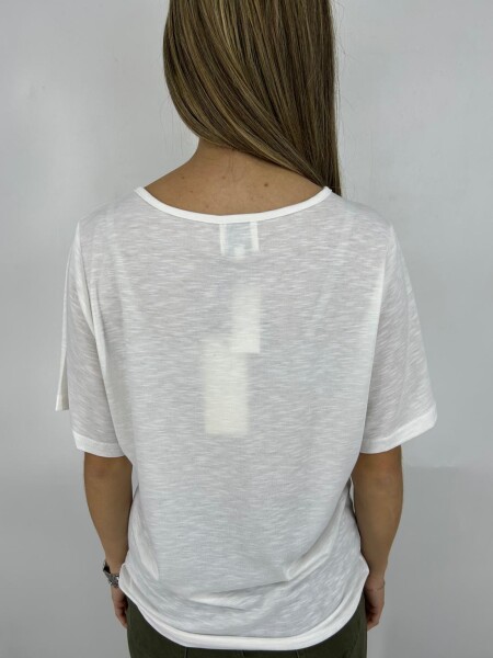 T-SHIRT WANNA 2433 BLANCO