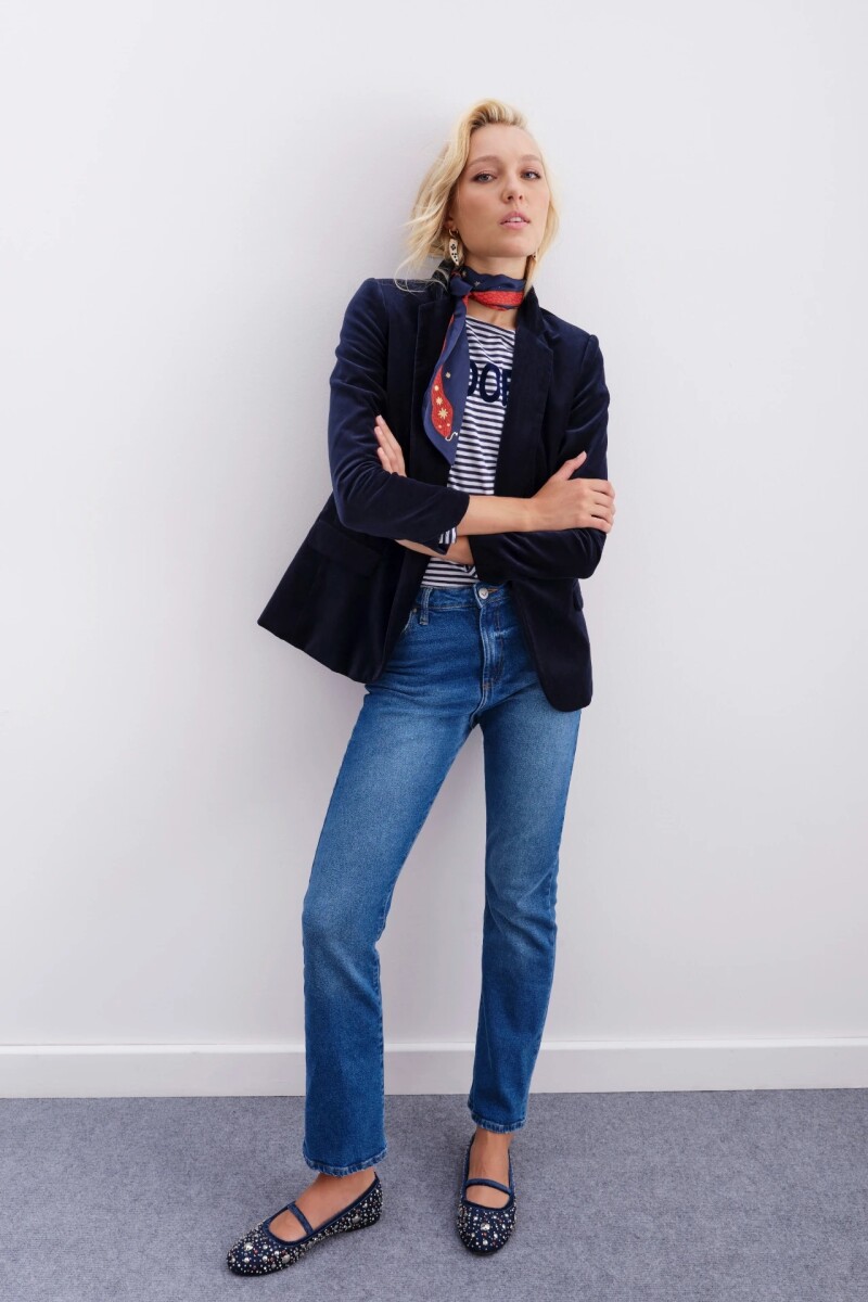 Saco Taylor Velvet Azul