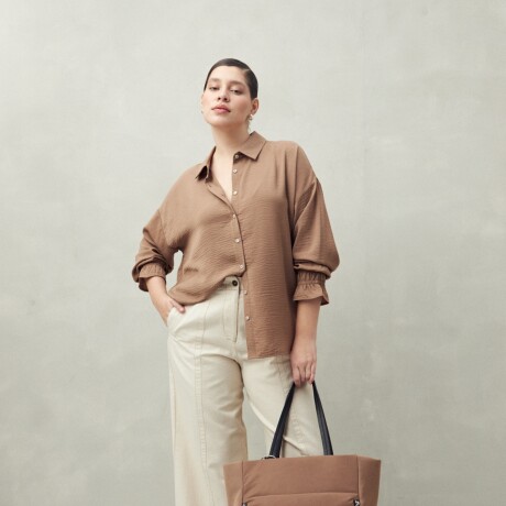 CAMISA BURBUJA Marron