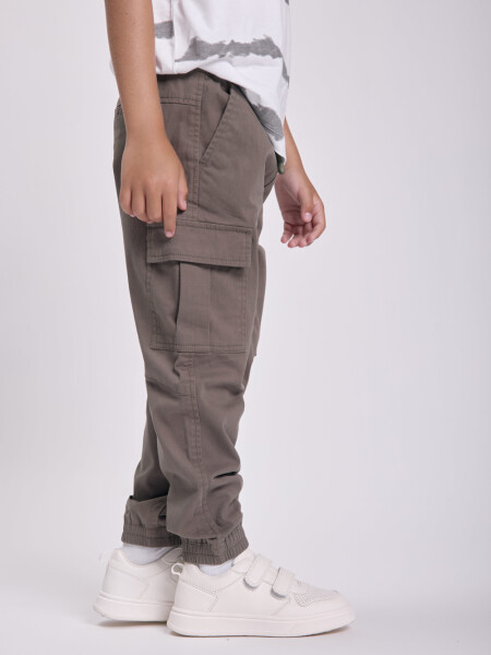 Pantalón jogger cintura elástica Verde Militar