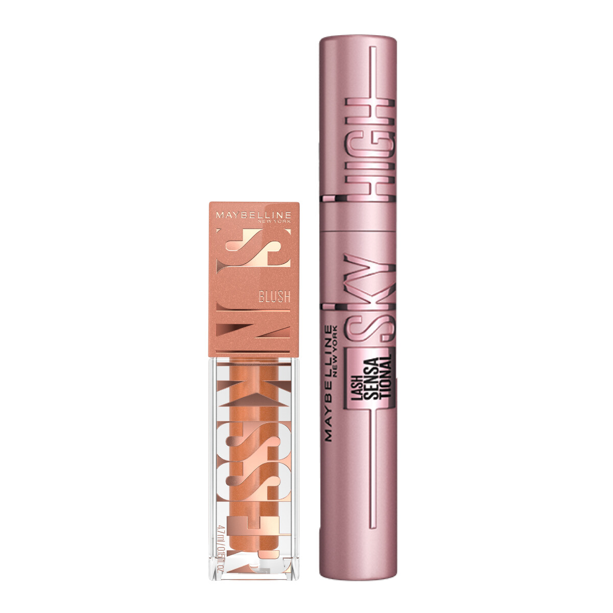 Pack Maybelline New York - Máscara De Pestañas Sky High + Rubor Sunkisser Blush 05 