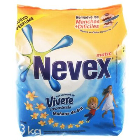 DETERGENTE EN POLVO NEVEX MATIC 3 KG MAÑANA DE SOL DETERGENTE EN POLVO NEVEX MATIC 3 KG MAÑANA DE SOL