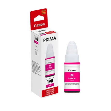 CANON GI190MAGENTA BOTELLA DE TINTA G1100/2100/3100 Canon Gi190magenta Botella De Tinta G1100/2100/3100