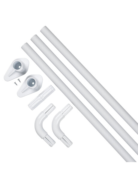 Barra cortina de ducha VARA 90x90x90 blanco Barra cortina de ducha VARA 90x90x90 blanco
