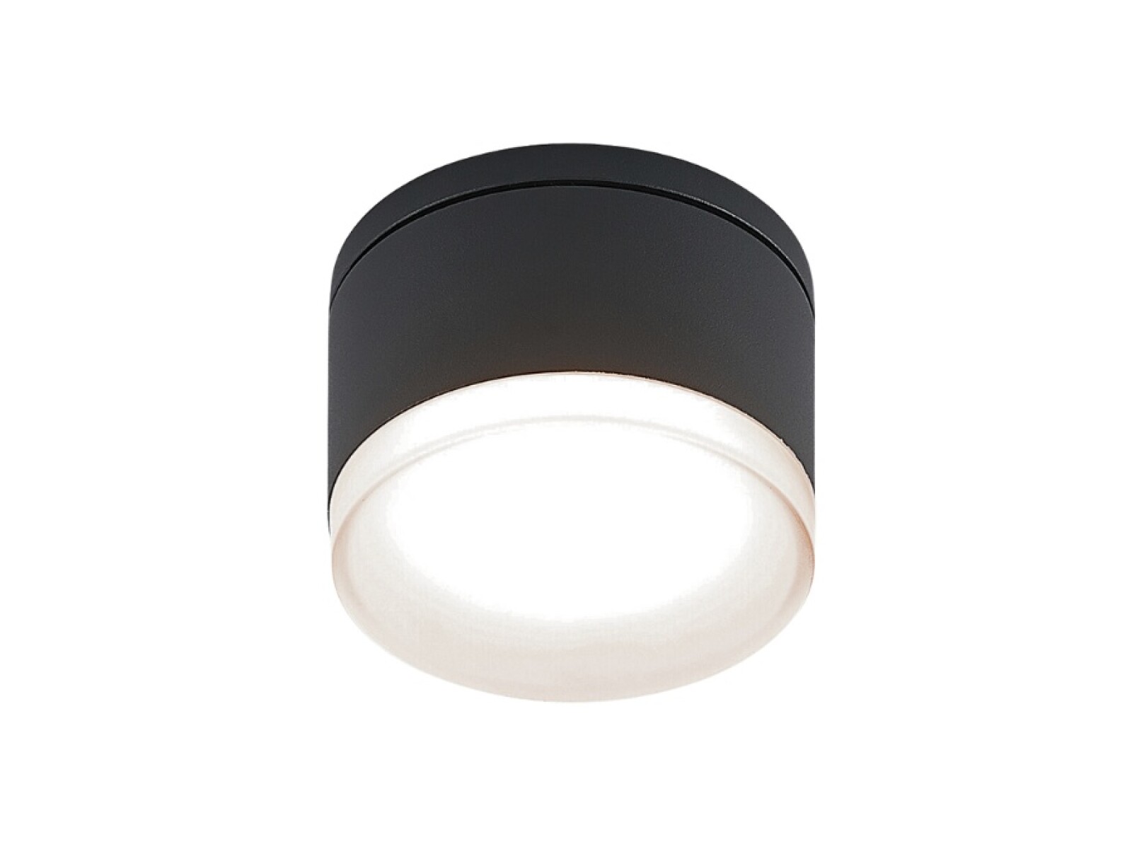 APLIQUE ADO LED P/ TECHO 10W NEGRO 10CM 