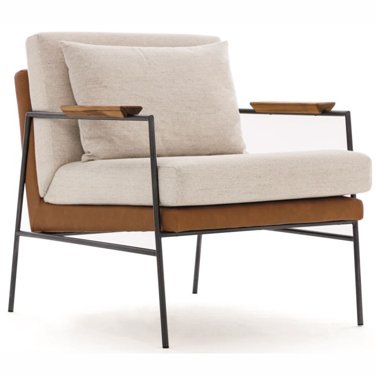 Butaca 3807 Tapizada en Tela - Gris 