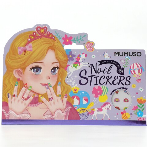 PEGATINA DE UÑAS (PRINCESA Y UNICORNIO) PEGATINA DE UÑAS (PRINCESA Y UNICORNIO)