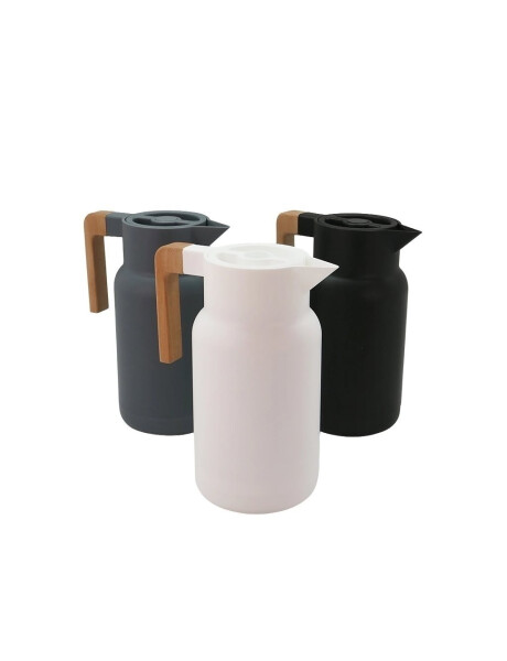 JARRA TERMICA RECTA 1L PLASTICO MANGO MADERA NEGRO JARRA TERMICA RECTA 1L PLASTICO MANGO MADERA NEGRO