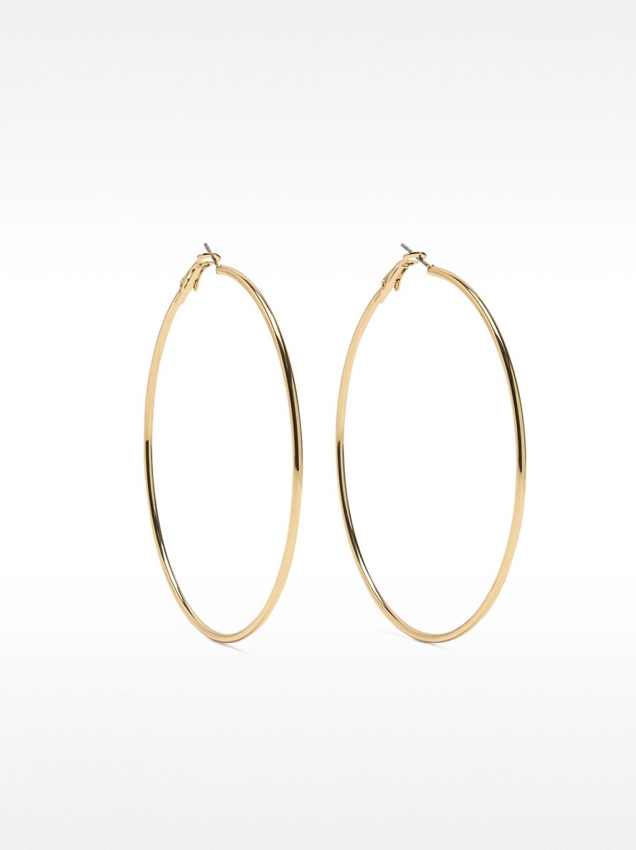 Aros Grandes Básicos - dorado 