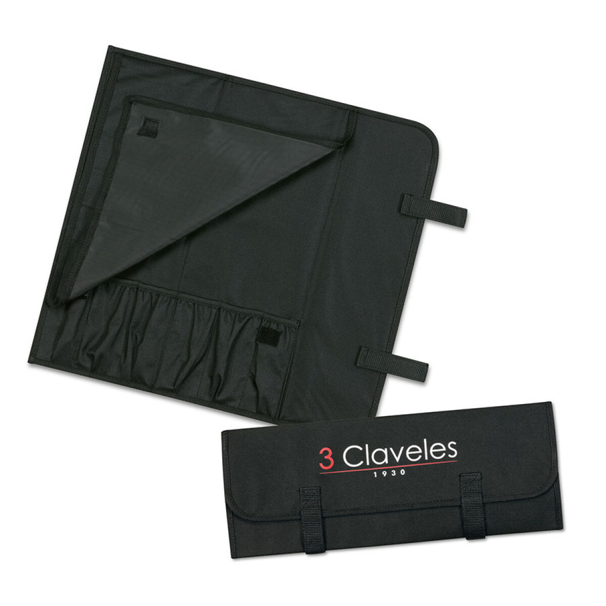 ESTUCHE PROFESIONAL 6 PIEZAS CIERRE VELCRO 3 CLAVELES 