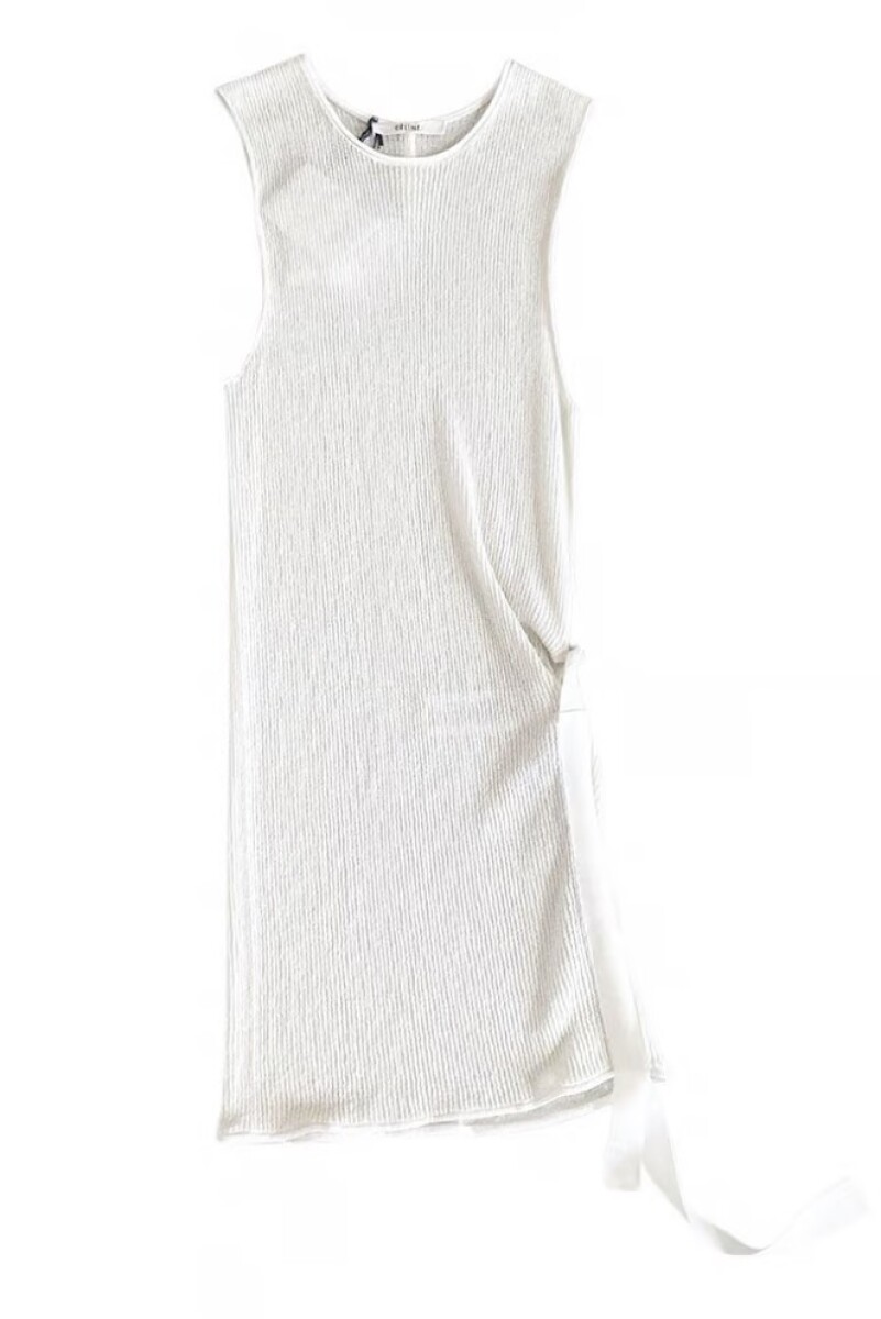 Blusa tejida de algodón, Celine - Marfil 