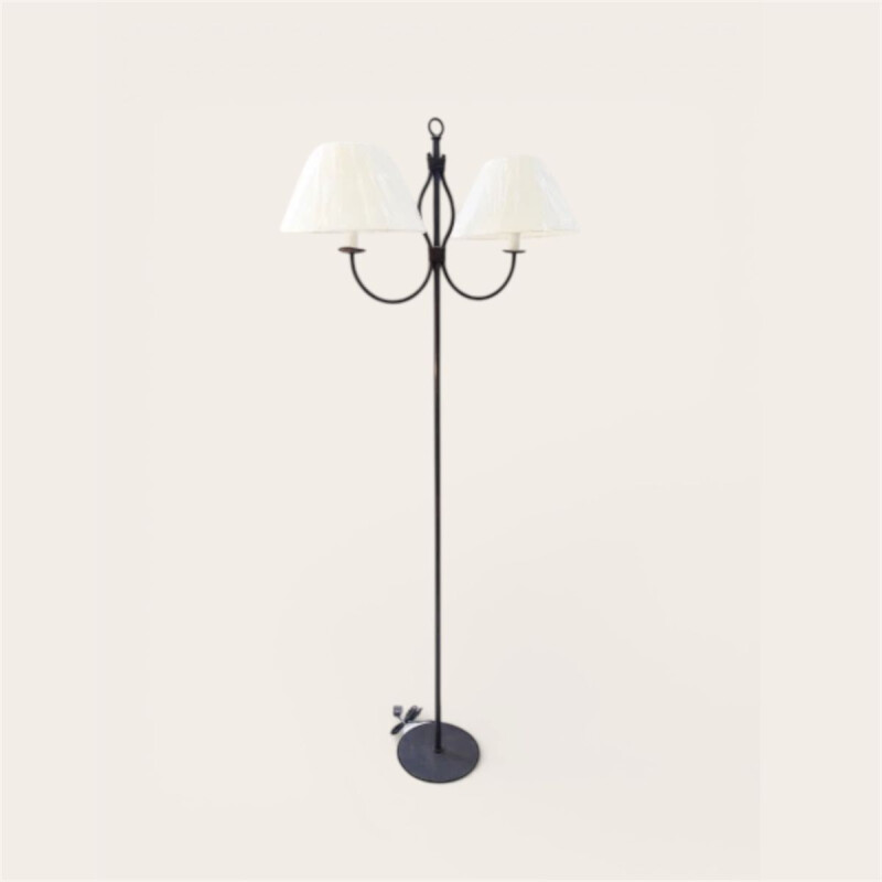Lampara de Pie Doble Hierro Lampara de Pie Doble Hierro