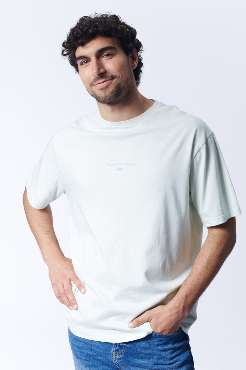 Remera oversize Resilience Verde Agua