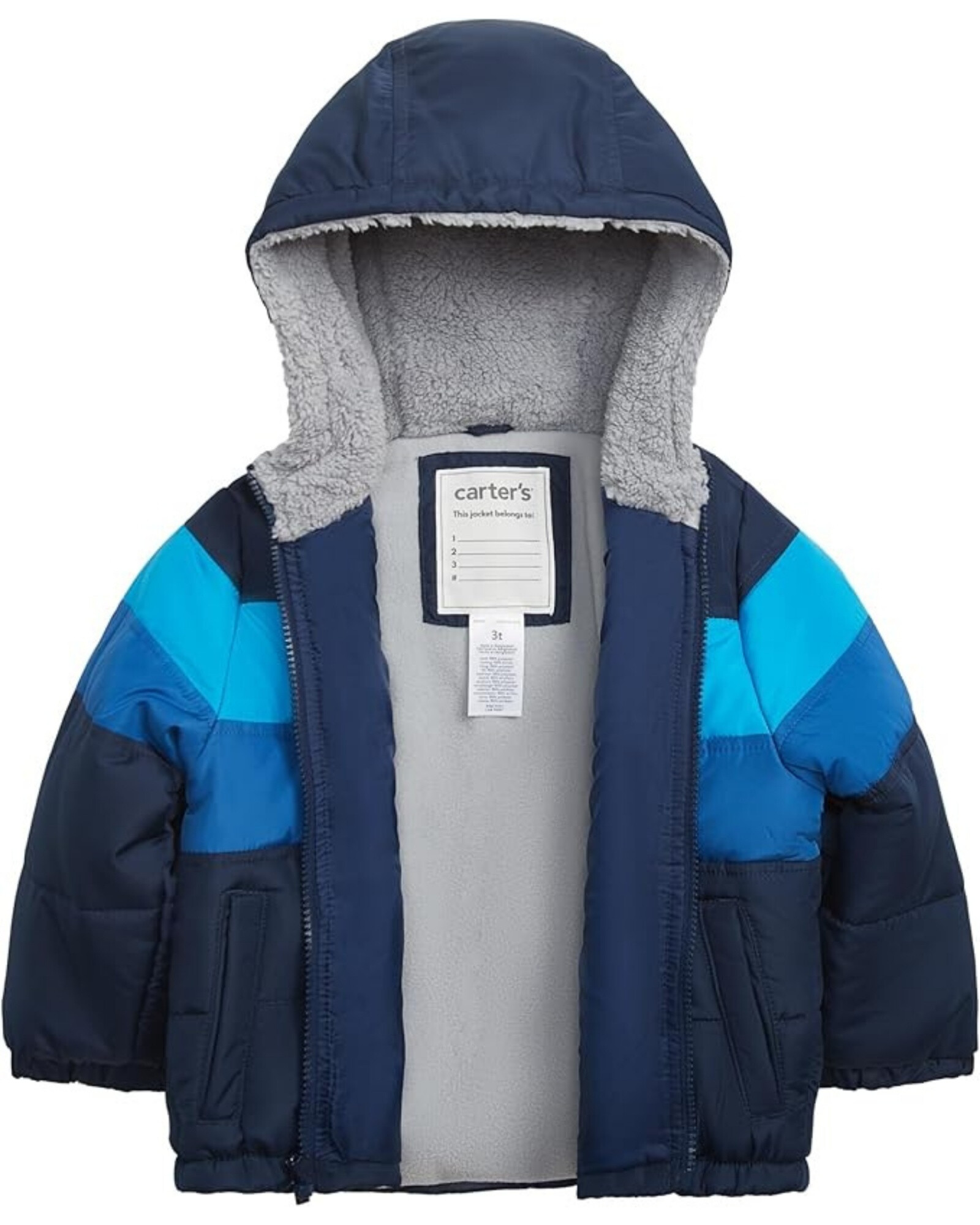Campera resistente al agua, diseño colorblock Campera resistente al agua, diseño colorblock