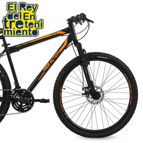 Bicicleta Montaña Rodado 29 C/ 21 Velocidad Premium Negro/Naranja