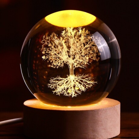 Lámpara Veladora Bola De Cristal - Principito Árbol De La Vida