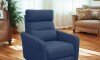 Poltrona Reclinable - Eléctrica 100% de cuero - Virgina Azul