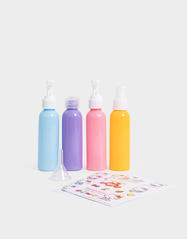 Set de Viaje Licencias Set De Botellas De Viaje "hello Kitty" - Combinacion Multicolor