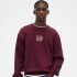 CORP LOGO CREW TUSCAN RED