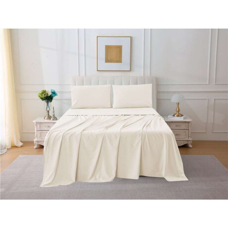 Jgo Sabana Alg 144H Queen 160X200+35Cm Durazno