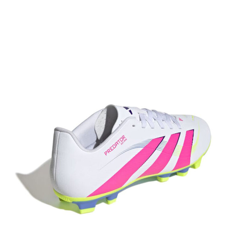 Championes Unisex Adidas Futbol 11 Predator Club FG/MG Blanco - Rosado - Amarillo Lima