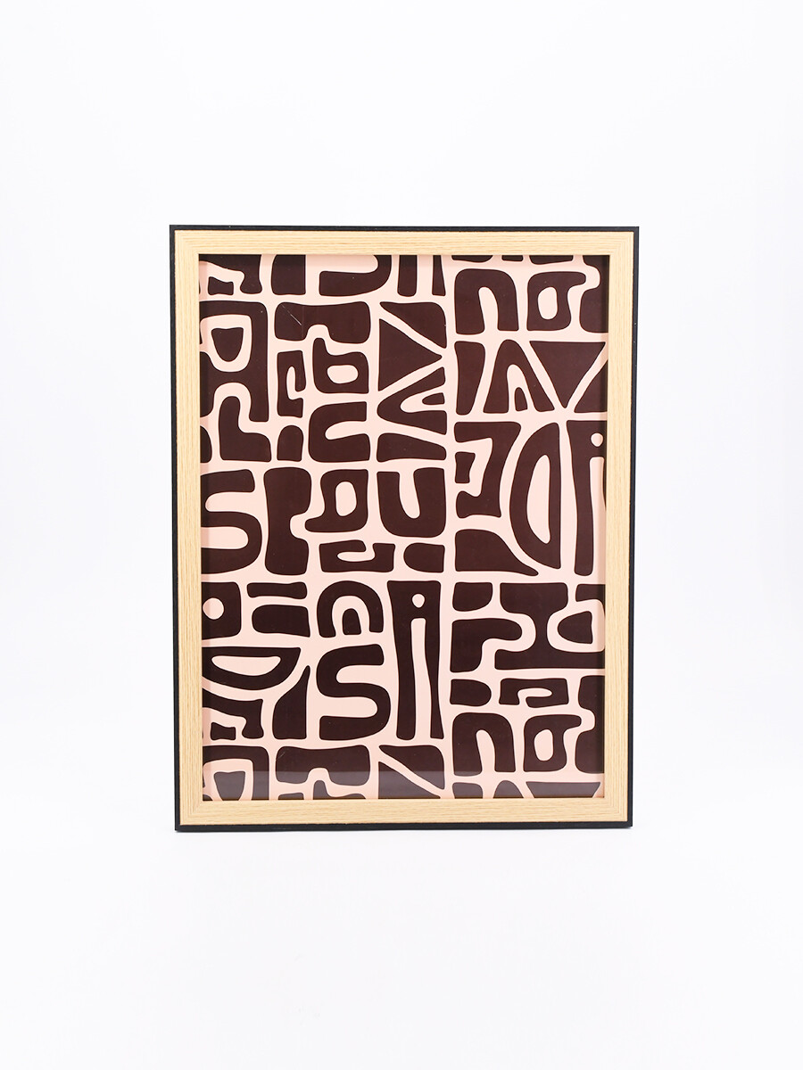 CUADRO ABSTRACT RUSTIC - ESTAMPADO 1 