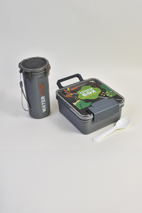 Vianda con Botella Gris