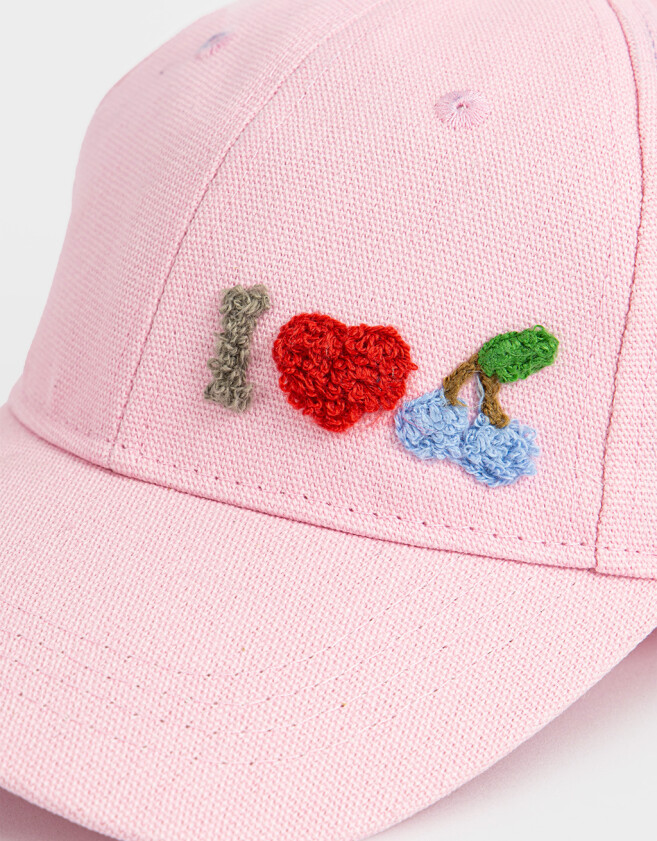 Caps y sombreros infantiles Con bordado Gorra Infantil Bordada - Rosa Claro