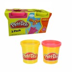 PLAYDOH X 2 ROSA AMARILLO 002-23658 PACK única