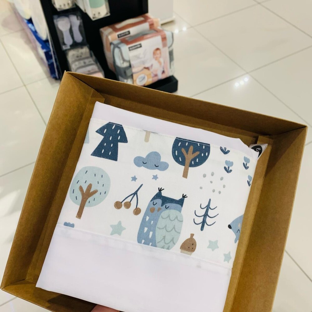 Sabanas minicuna colecho Little Ones forest azul