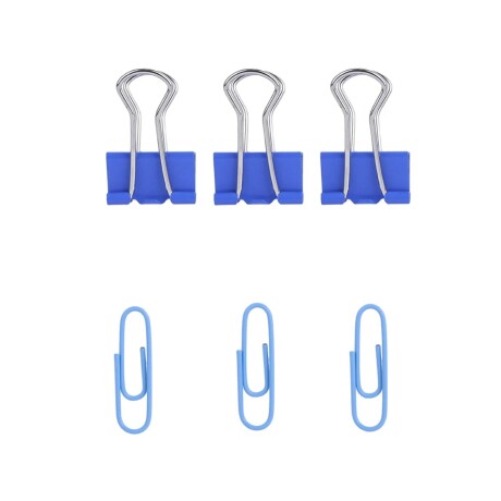 Mini clips de papel blue Mini clips de papel blue
