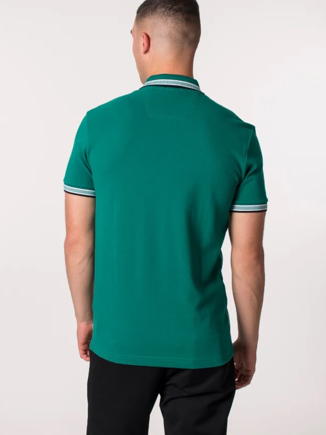 Hugo Boss -Remera polo de algodón, regular fit, PADDY Verde