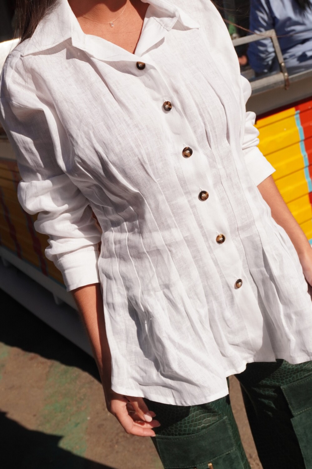 Corset Shirt Blanco
