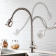 Canilla extensible para mesada de cocina agua fría PLATEADO