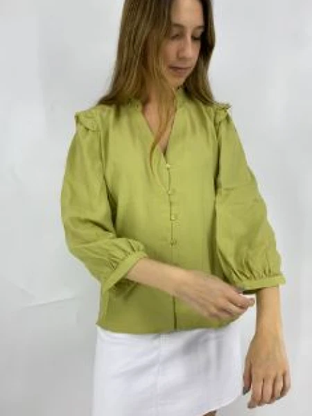 CAMISA WANNA TULIPAN VERDE