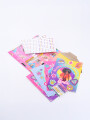 SET BARBIE GLITTER CRYSTAL DISEÑA FOTO ROSADO (V)