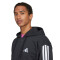 Campera de Hombre Adidas Essentials 3 Negro - Blanco