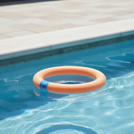 Flotador Circular Mor Flota Piscina Entretenimiento Natación Naranja