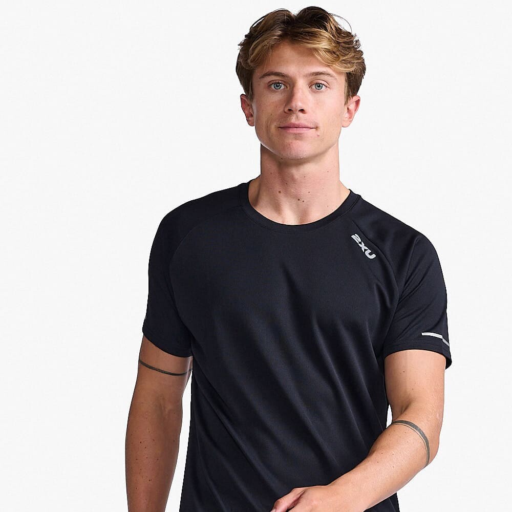 Aero Tee - Hombre Black/silver Reflective