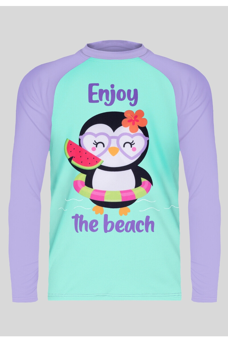 REMERA FILTRO UV50+ LILA