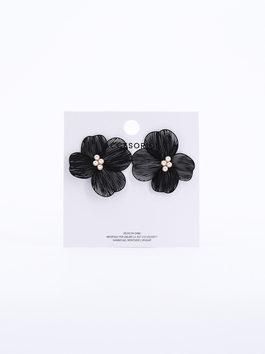 CARAVANAS FLOR - NEGRO 