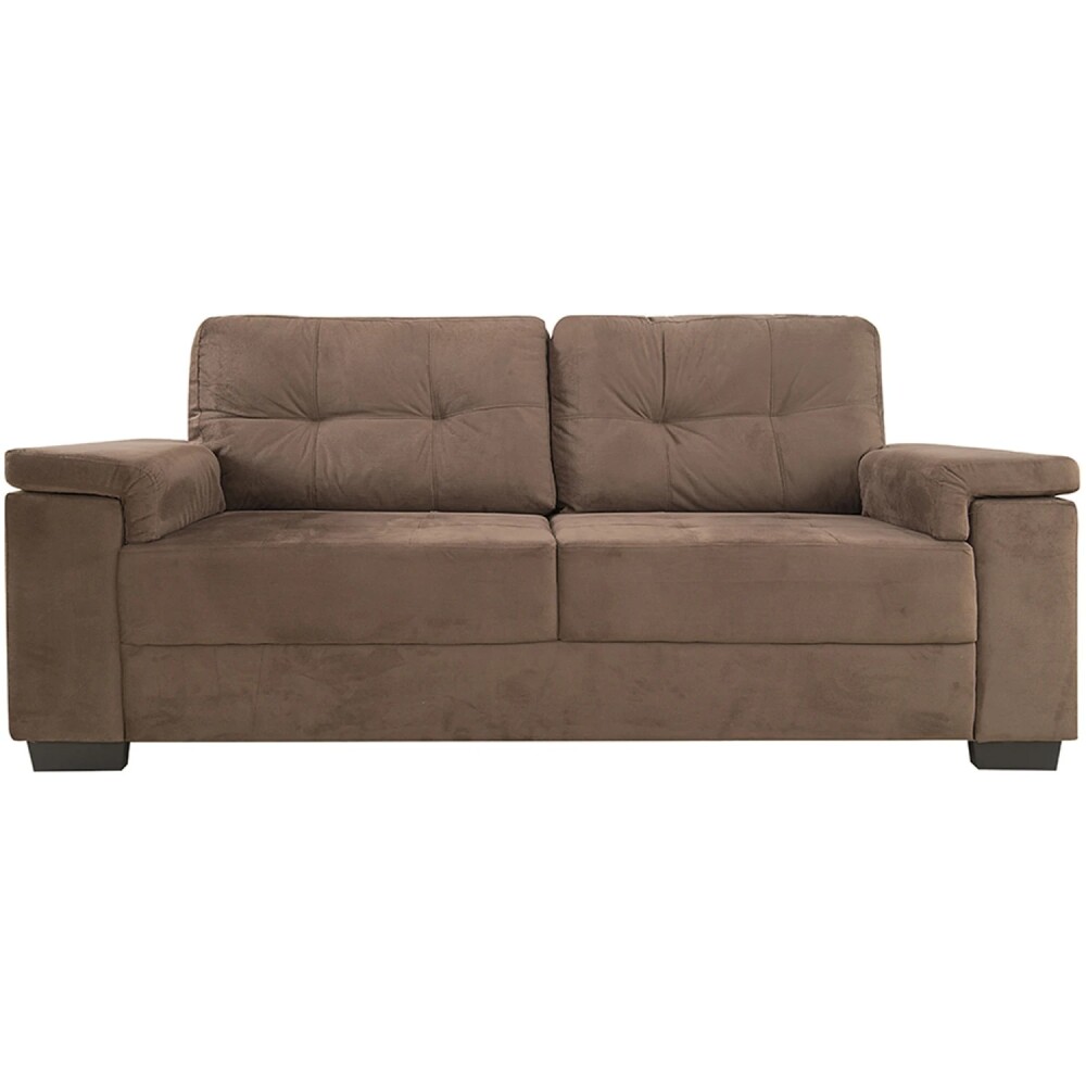 Sillon Luares - 3 Cuerpos - Tela Marron