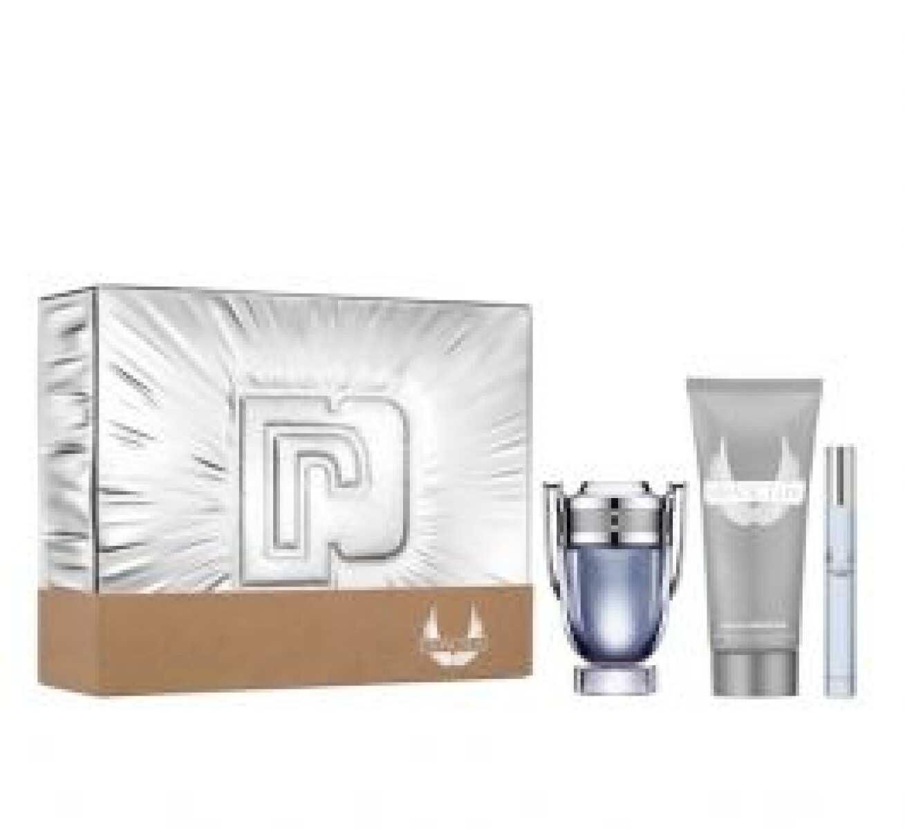 Pack Perfume para Hombre, Paco Rabanne Invictus 50ml EDT + Gel de Ducha 100ml+ Edt 10ml 
