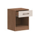 Mesa de Luz PEQUIN 1 Cajon color MACADAMIA BLANCO Mesa de Luz PEQUIN 1 Cajon color MACADAMIA BLANCO