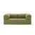 Sofá Sillón Cama ComboHome Teddy Premium 3 Cuerpos Corderoy Verde 1