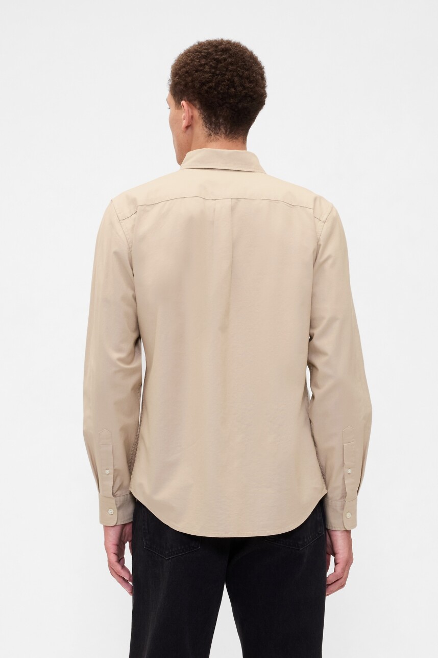 Camisa Oxford Logo Oso Brannan Hombre Wicker